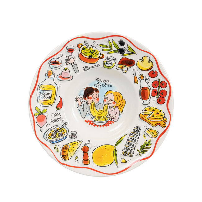 BLOND AMSTERDAM PASTA Bord 24 CM Buon Appetito