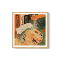 Enikő Eged - Bodega Cat Dumpling 40x40 cm
