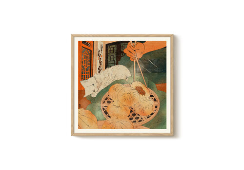 KKEC posters Enikő Eged - Bodega Cat Dumpling 40x40 cm