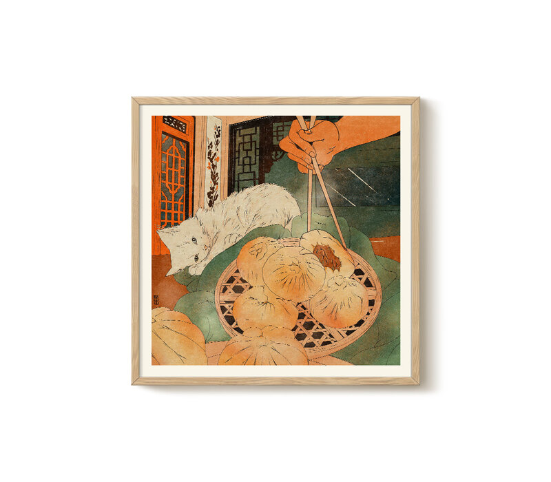 Enikő Eged - Bodega Cat Dumpling 40x40 cm