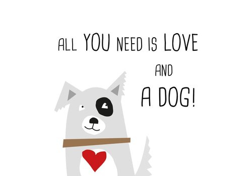 PPD Servetten Love and Dog 33x33 cm