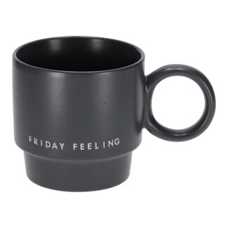 Stapelmok tekst Friday feeling | Keramiek