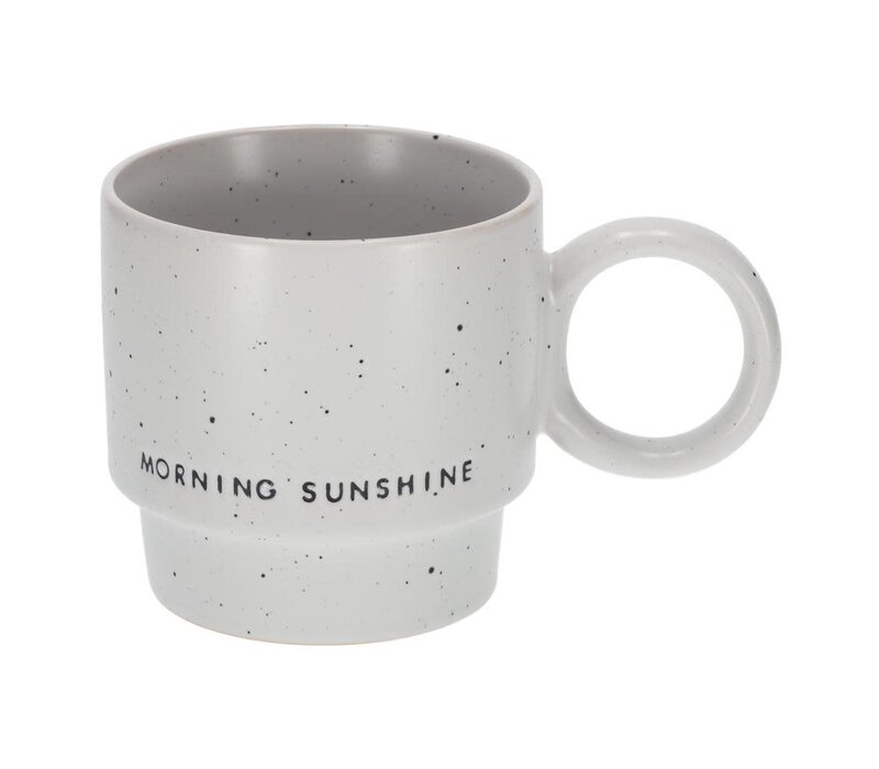 Stapelmok tekst Morning sunshine | Keramiek