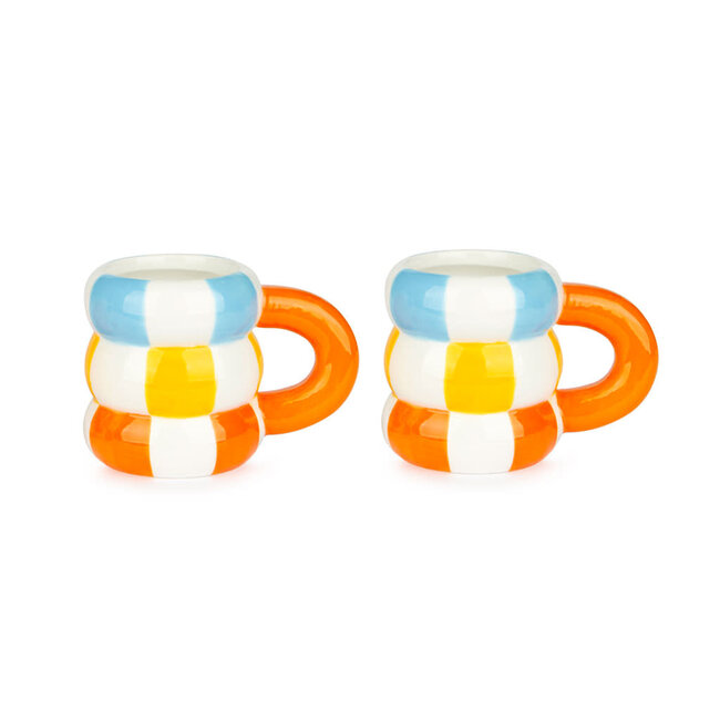 Balvi Coffee cup set Floats orange 2x 75ml | Espresso | Koffie beker