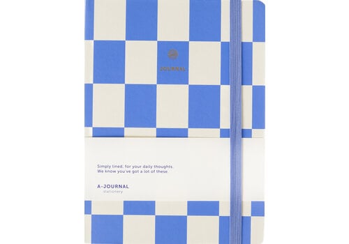 a-journal Notebook - Checkered Lavender | Notitieboek