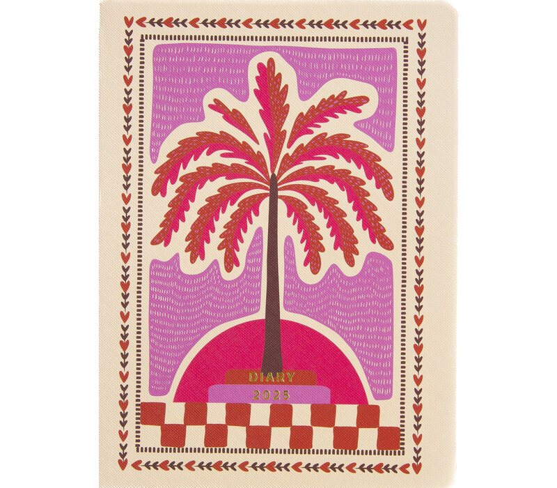 Diary 2025 - Palmtree Pink | Agenda