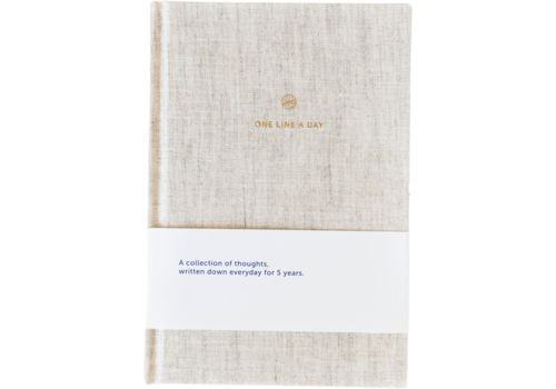 a-journal One Line a Day - Linen | Dagboek