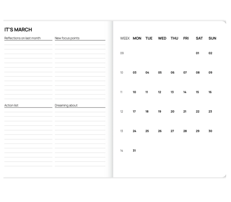 Diary 2025 - Sun | Agenda