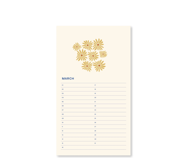 Birthday Calendar - Flora | Verjaardagskalender