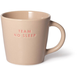 Vondels Cappucino mug Team No Sleep beige- 250ml