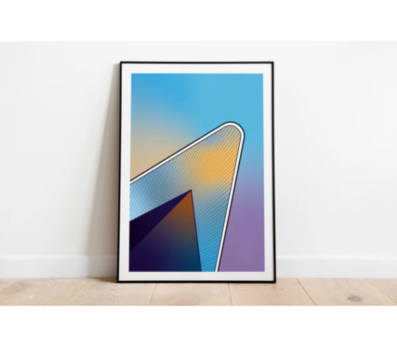 Artprint 'Radiant Gradient | Centraal Station' - 30x40cm