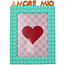 Fotolijstje turquoise met Amore Mio bovenop 13x18cm