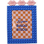 Fotolijstje blauw met lippen bovenop 13x18cm