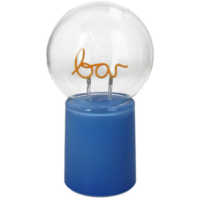 Ornament Bar LED Glas Blauw 21cm