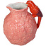 Vaas met vogel 21cm peach