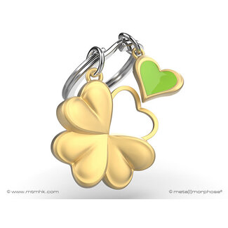 Sleutelhanger Clover four Luck | Klavertje vier | Geluk