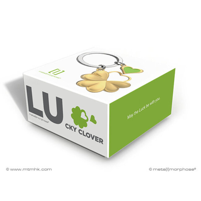 Sleutelhanger Clover four Luck | Klavertje vier | Geluk