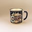 Beker Vintage City Ornament Rotterdam - blauw small