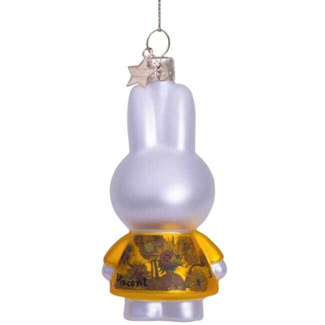 Vondels Decoratie Nijntje Van Gogh Sunflower Dress | H11cm | Kerstbal