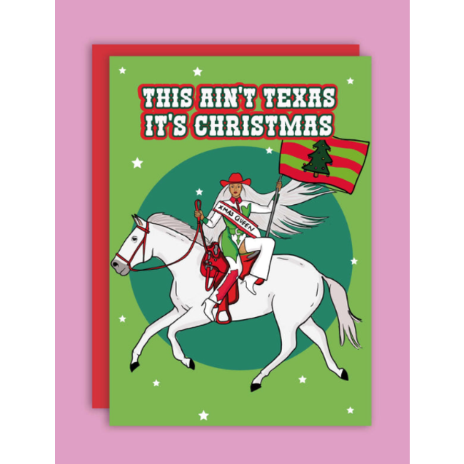 Studio Soph This ain't Texas, it's Christmas  | Kerstkaart | Wenskaart