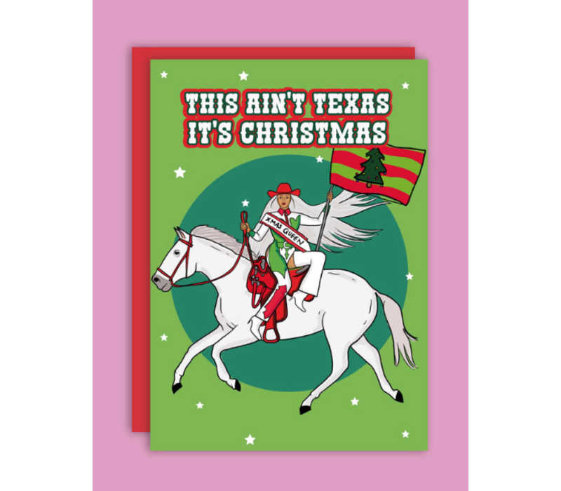 This ain't Texas, it's Christmas  | Kerstkaart | Wenskaart