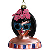 Decoratie Fashion Lady bloemetjes in haar | Kerstbal