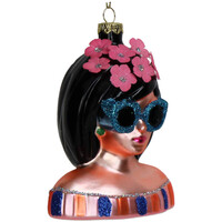 Decoratie Fashion Lady bloemetjes in haar | Kerstbal