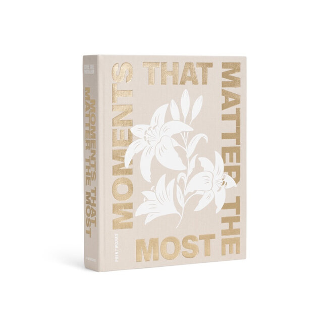 Photo Album Coffee Table Book - Moments that matters the most beige
