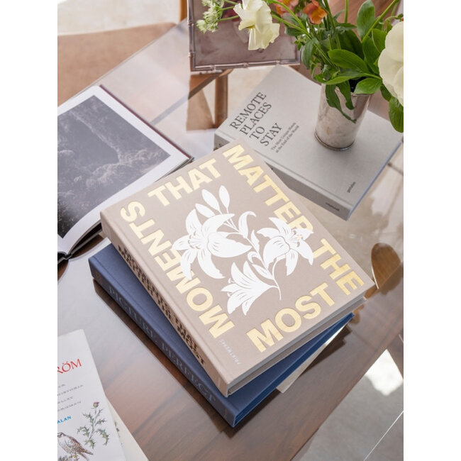 Photo Album Coffee Table Book - Moments that matters the most beige