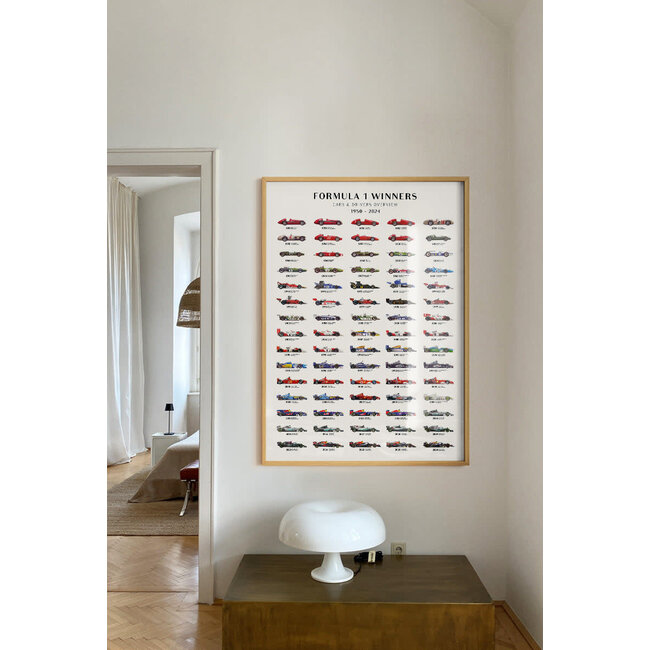 PSTR Studio Formula 1 - Winners overview 2024 | 30x40 cm