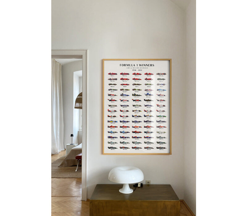 Formula 1 - Winners overview 2024 | 30x40 cm