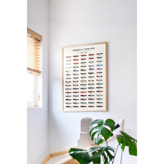 PSTR Studio Formula 1 - Winners overview 2024 | 30x40 cm