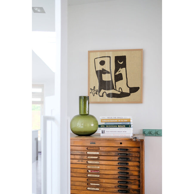 PSTR Studio Enikő Eged - Moon and Sun Boots 40x40 cm | Cowboy | Poster