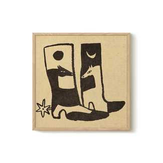 PSTR Studio Enikő Eged - Moon and Sun Boots 40x40 cm