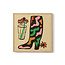 PSTR Studio Enikő Eged - Magic Boots 40x40 cm | Cowboy | Poster