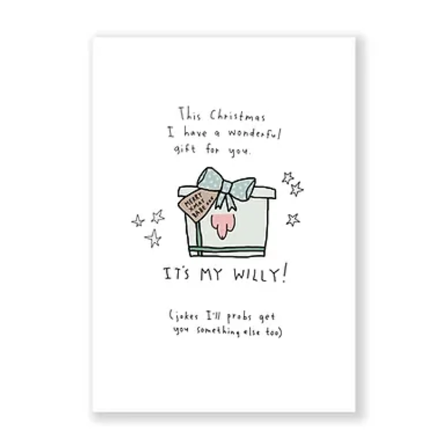 Eatmielies Kaart Wonderful christmas gift - My willy