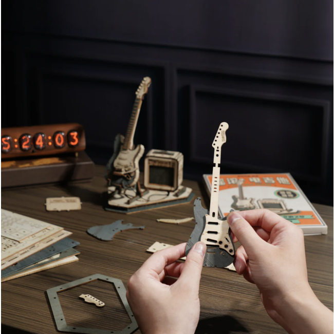 Electrische gitaar | Bouwpakket | Bouwset | Miniatuurset | DIY | Modelbouwpakket