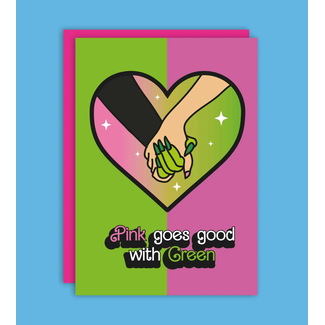 Studio Soph Pink goes good with green card