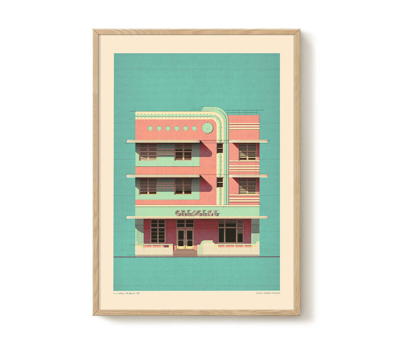 Sander Patelski - Henry Hohauser The Crescent 1941 30x40 cm