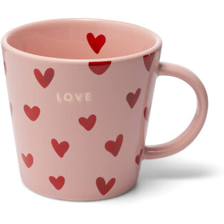 Vondels Teacup Hearts LOVE pink 350ml