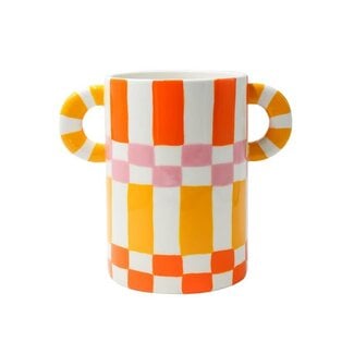 Que Rico VASE RICARDO - SQUARES & STRIPES