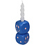 Kaarsenstandaard Smiley dobbelstenen blauw