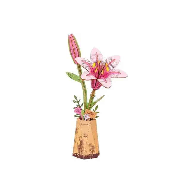 Bloem Rose Lelie | Bouwpakket | Bouwset | Miniatuurset | DIY | Modelbouwpakket