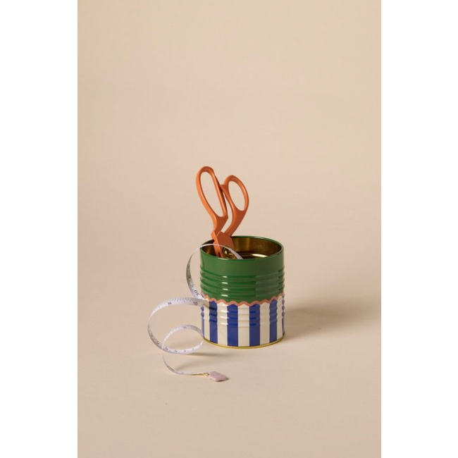 A Dopo Solid and Striped Storage Tin