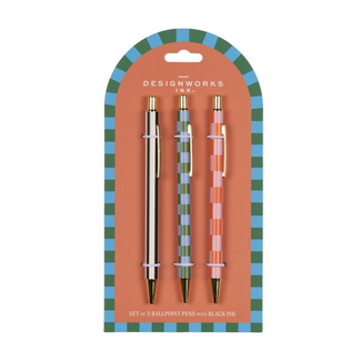 A Dopo pennenset van 3 pennen | Stripes and Checks