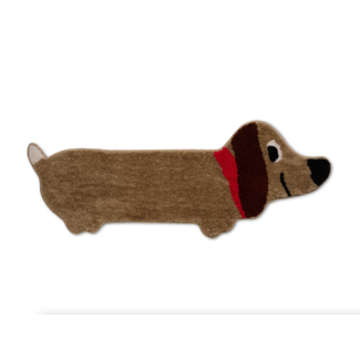 Bitten Stretched Sausage Dog Rug