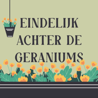 Tegel eindelijk achter de geraniums