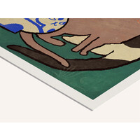 Enikő Eged - Blue vase with Cats 40x40 cm | Poster