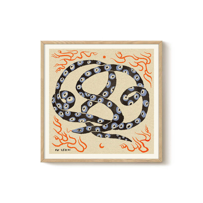 PSTR Studio Enikő Eged - Year of the Snake 40x40 cm | Poster