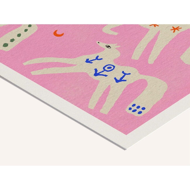 PSTR Studio Enikő Eged - Folk Horses 40x40 cm | Poster